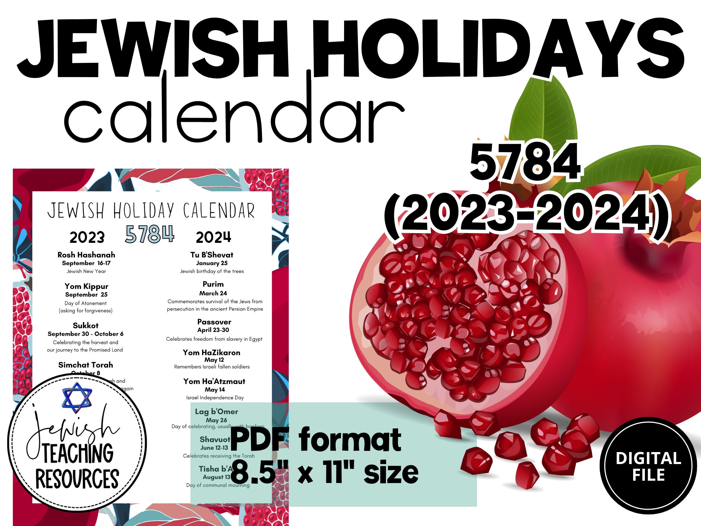 Rosh Hashana 2024 Calendar Auria Carilyn