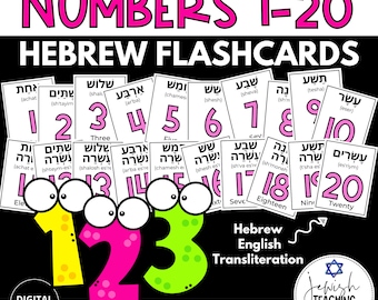 Hebrew Flashcards - Numbers
