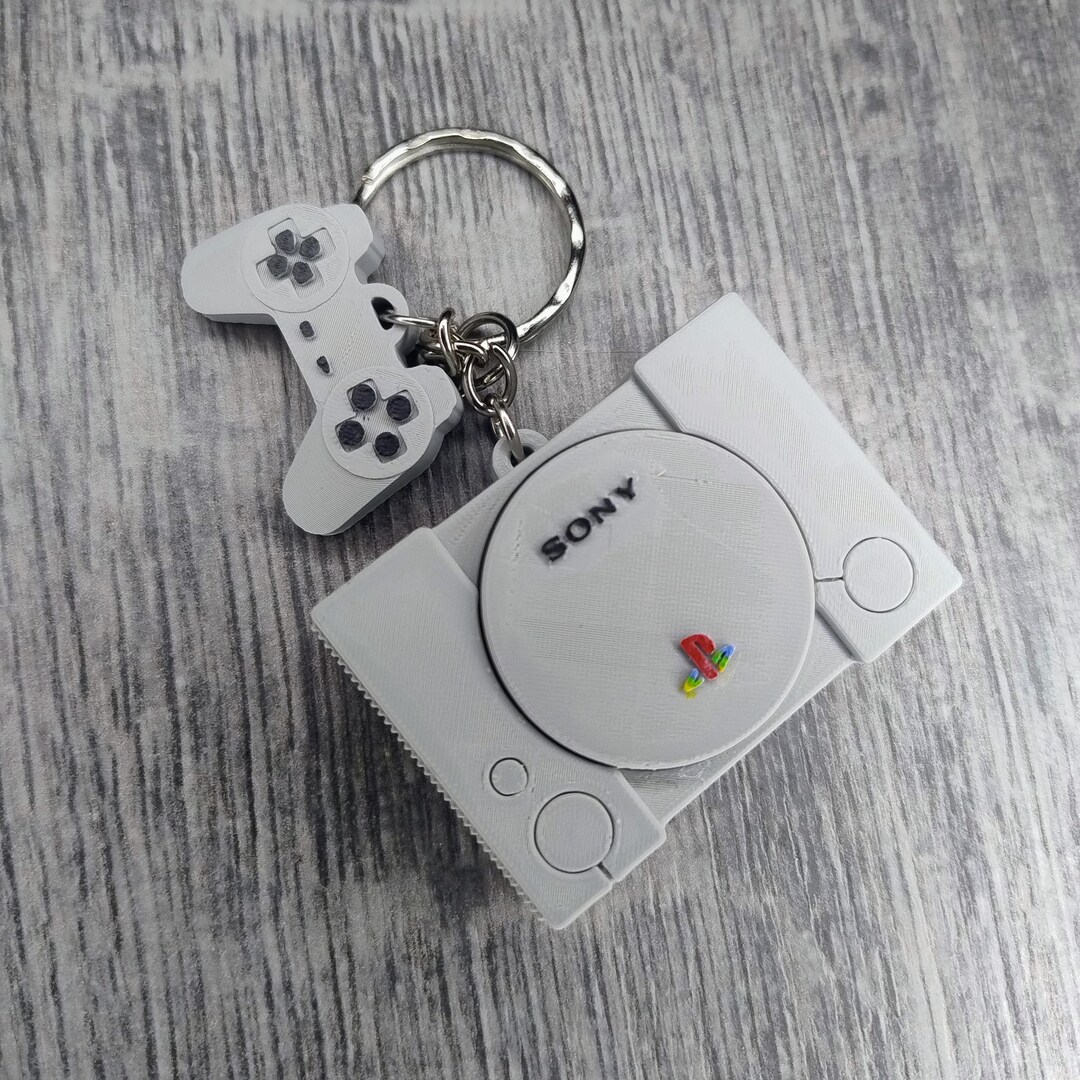 Gamingcotroller Key Ring Hand Painted Ps1-inspired Retro Gaming Console & Controller Keyring - Etsy
