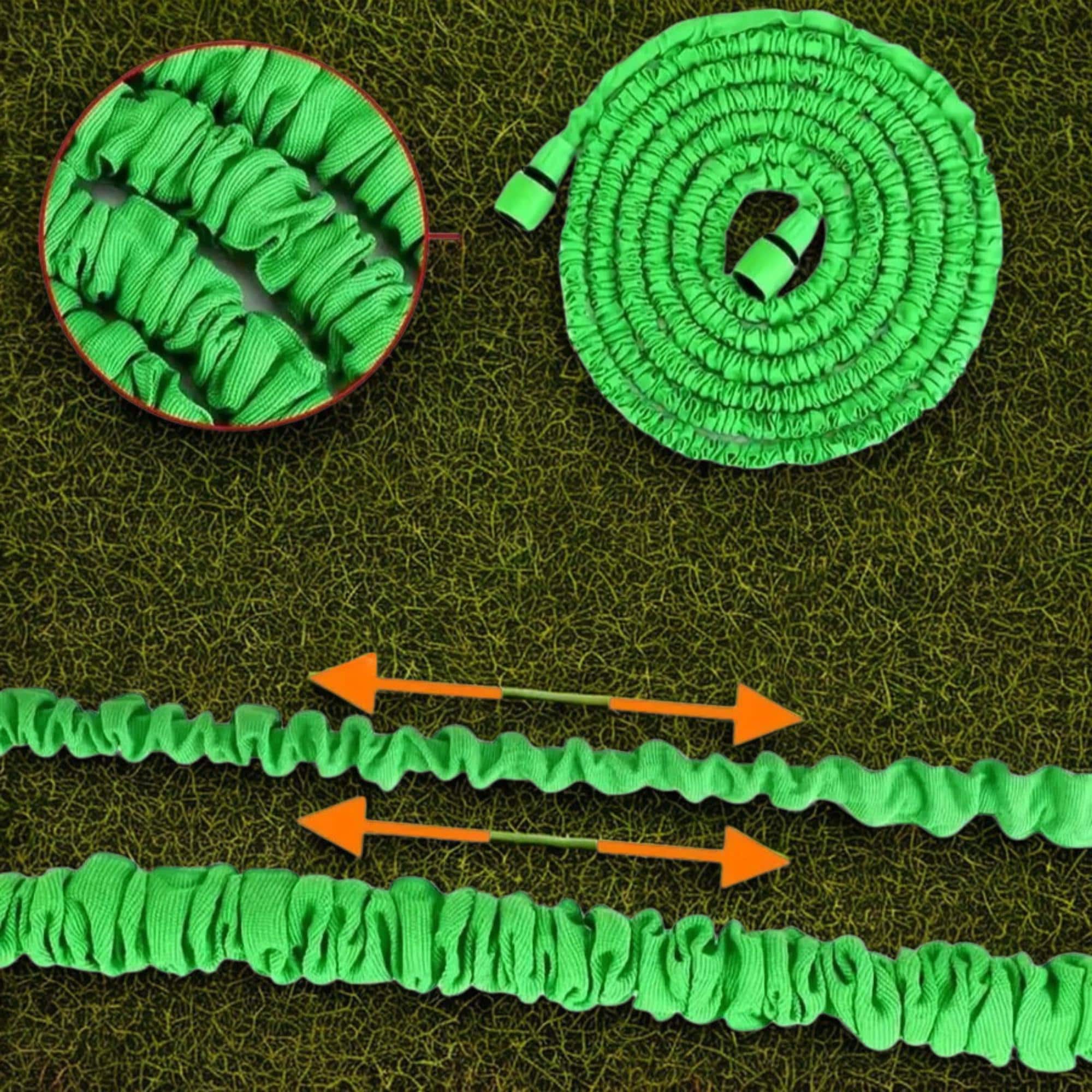 Tuyau d'arrosage extensible - Tuyau d'arrosage flexible léger avec 7 fonctions de pulvérisation, tuyau durable pour la maison et l'arrosage extérieur