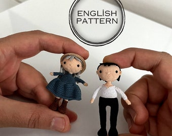 Howl's Moving Castle Amigurumi Pattern, Sophie and Howl (English Pattern)