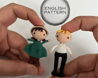 Howl's Moving Castle Amigurumi Pattern: Sophie and Howl (English Pattern)