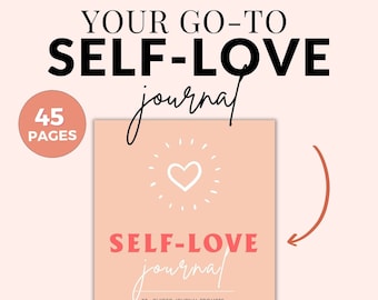 Self Love Journal Guided Prompts: 80+ Writing Exercises, Wellness Workbook | Printable PDF, Self Care, 45 Pages