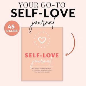 Self Love Journal Prompts, Printable Self Love Journal, Self Love Workbook, Guided Journal Prompts, Self Care Journal, Wellness Journal, pdf