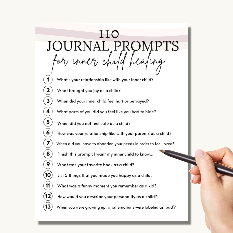 Inner Child Questions Inner Child Healing Journal Prompts, Shadow Work Therapy, Emotional ...