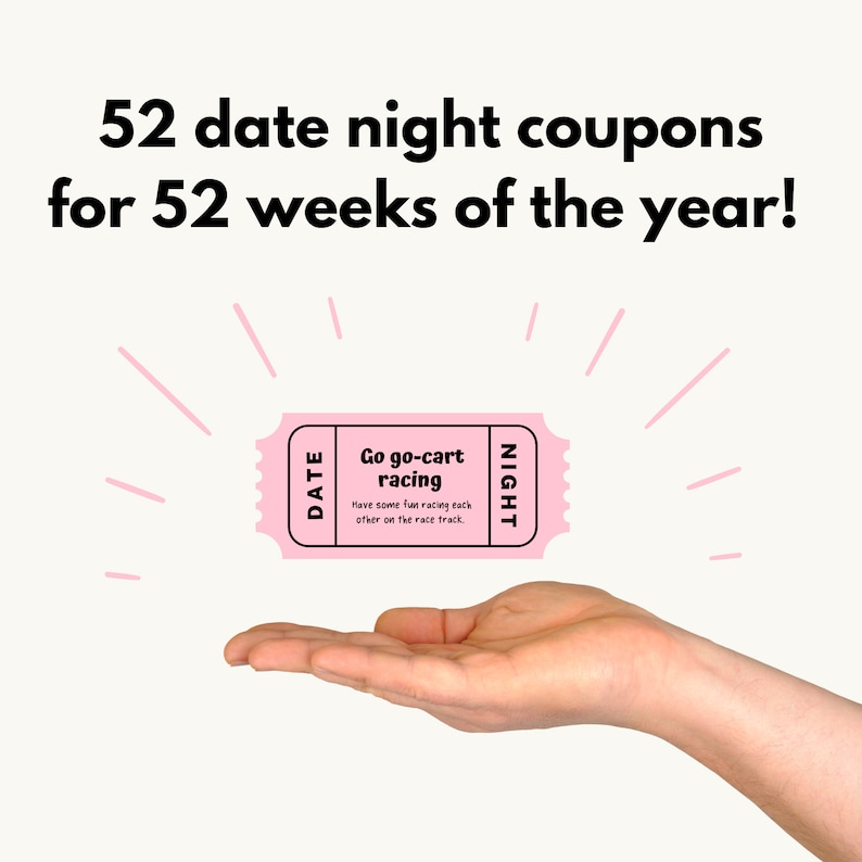 52 Date Night Cards Printable