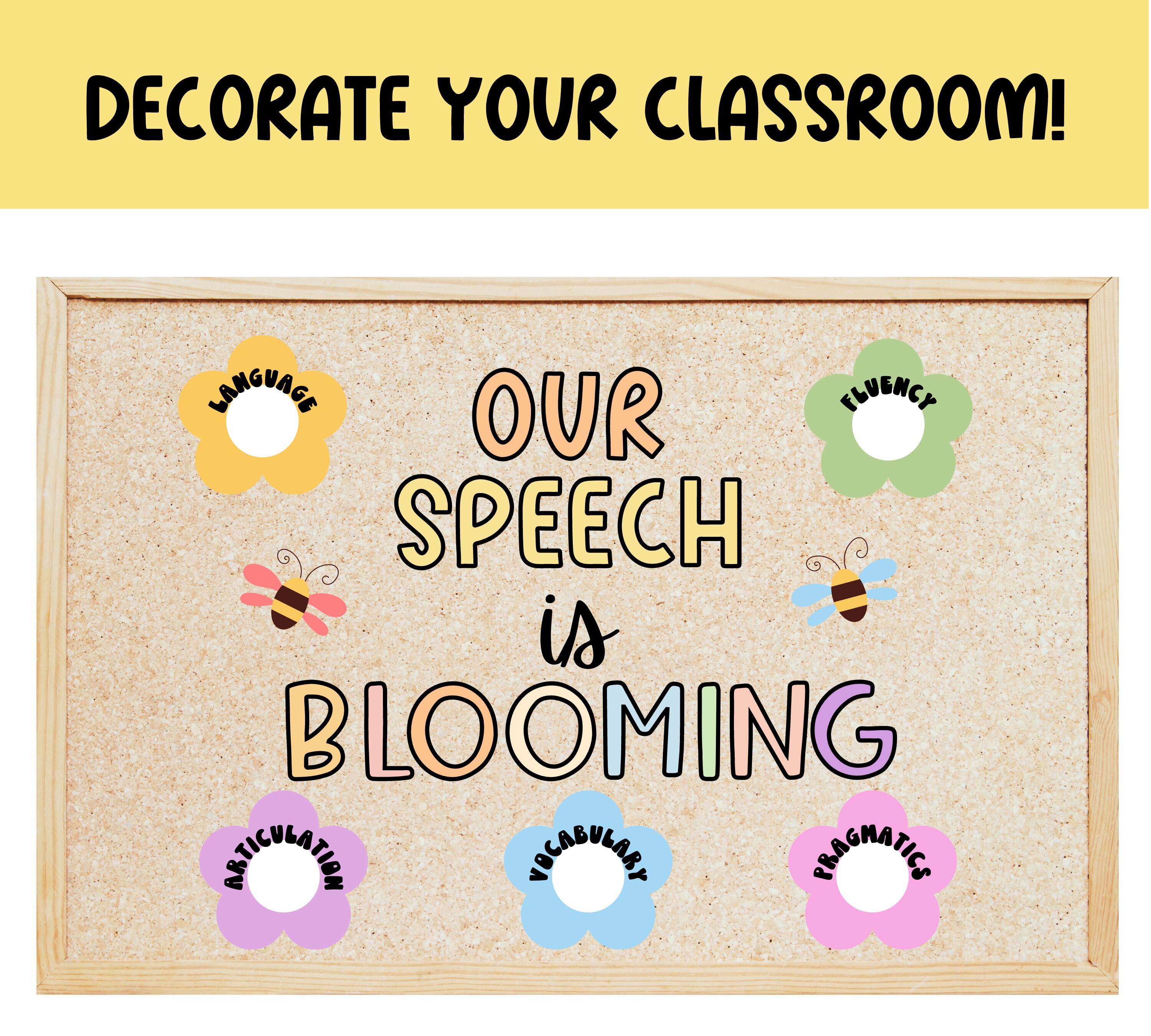 Speech Therapy Bulletin Board, Spring Speech Bulletin Board, Speech ...