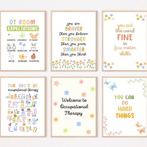 OT Pädiatrische Poster, Ergotherapie Printables, Pädiatrische Ergotherapie Poster, Ergotherapie Dekor, OT Prints