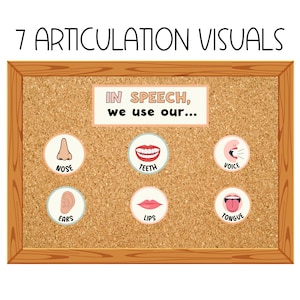 Speech Articulation Visuals, Speech Room Decor, Speech Articulation, Digital Speech Decor