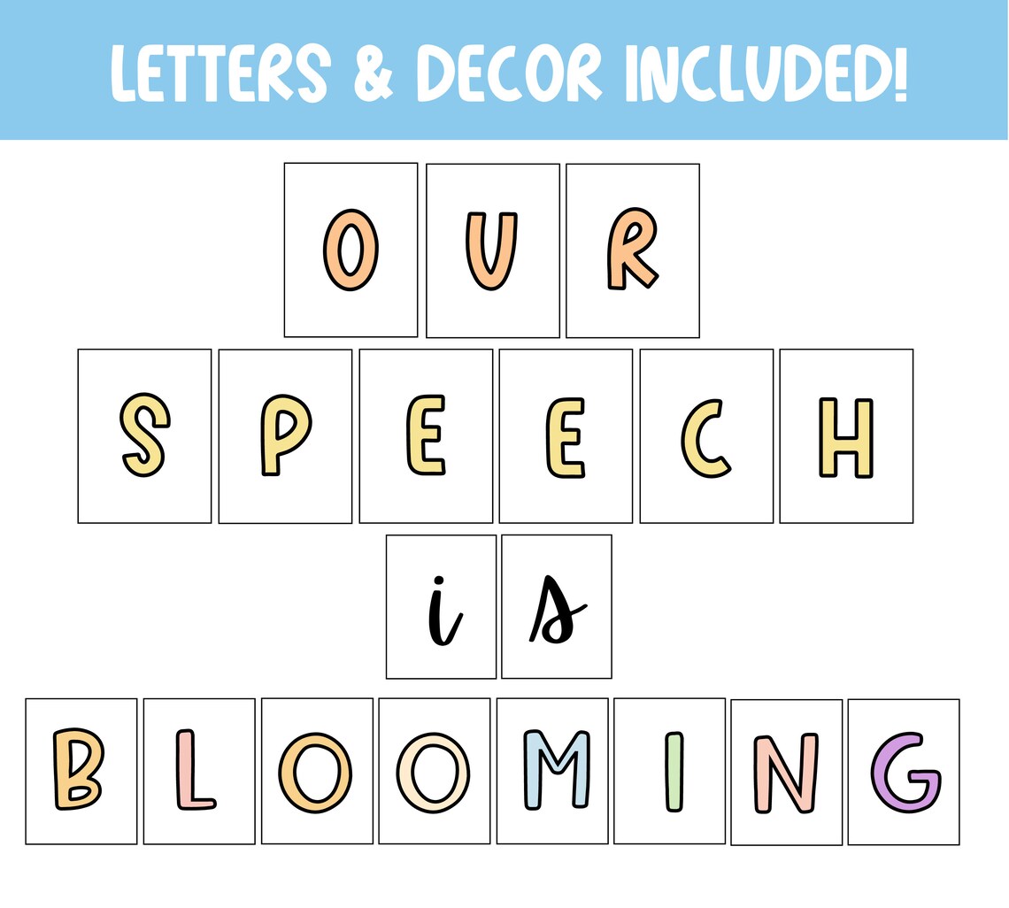 Speech Therapy Bulletin Board, Spring Speech Bulletin Board, Speech ...