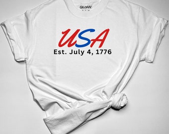 1776 USA Cotton Tee Shirt