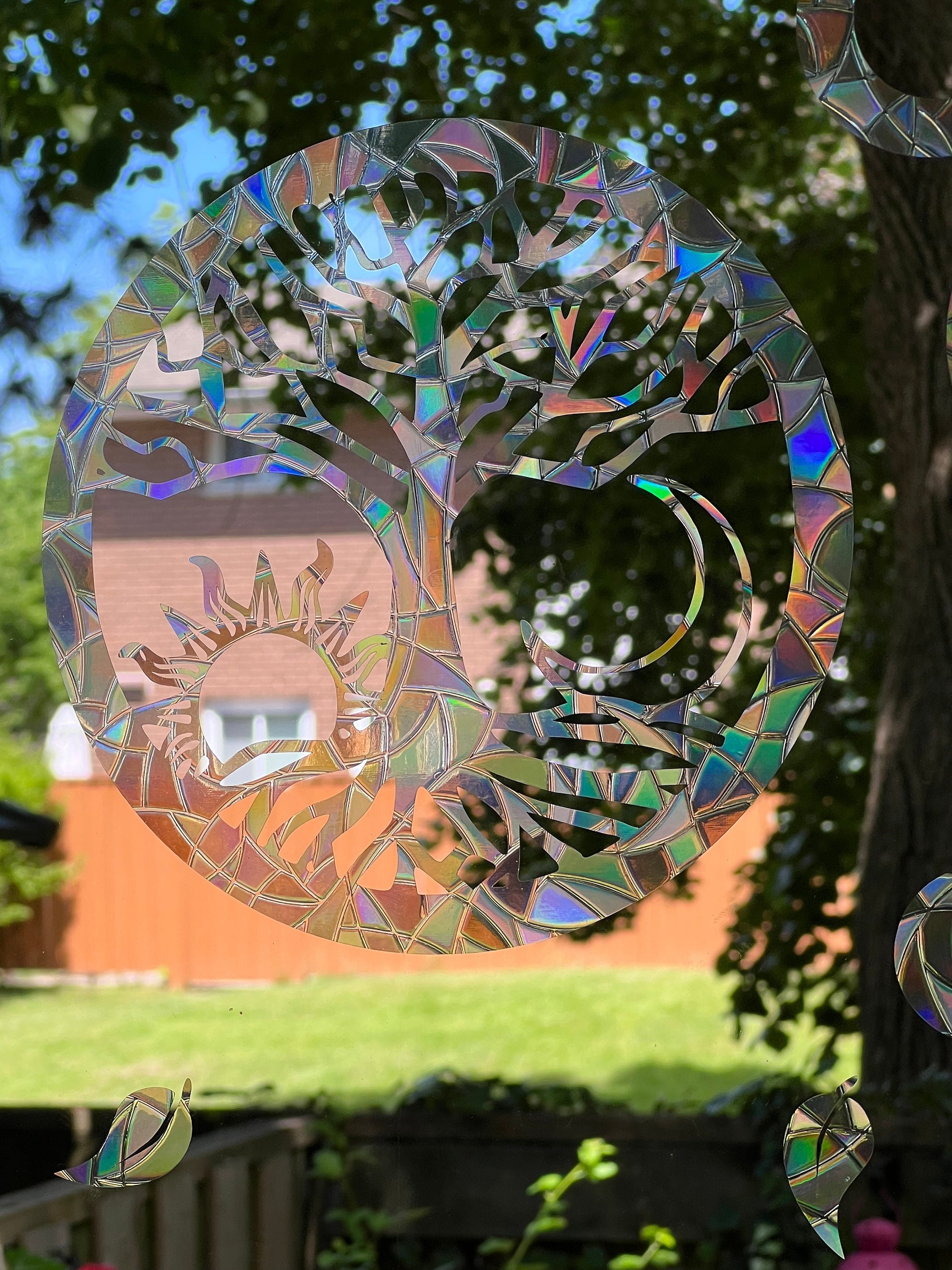 Tree of Life Sun & Moon Suncatcher Sticker Prism Window - Etsy