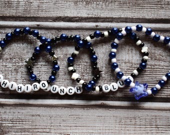 Set di 4 bracciali elastici ispirati a Billie Eilish, amicizia