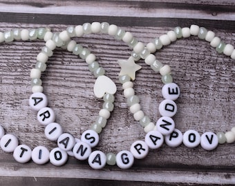 Ariana Grande inspiriert Perlen Freundschafts Armband set