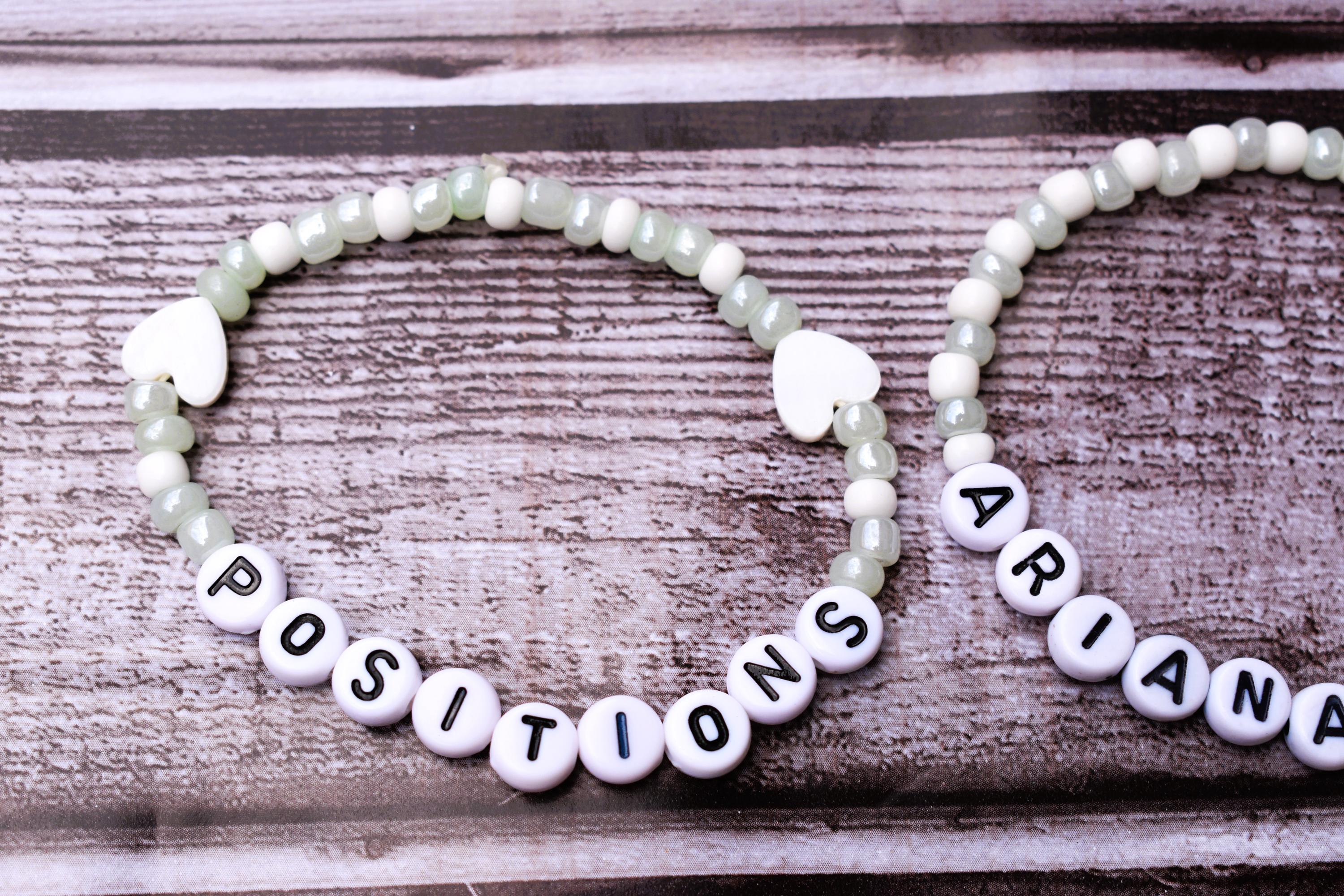 Ariana Grande Inspired Beaded Friendship Bracelet Set - Etsy