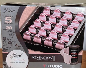 Remington H9000 T Studio Silk Ceramic Heated Clip 20-Count