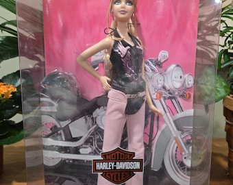 Harley Davidson Barbie 50th Anniversary. Mattel Pink Label NEW IN A BOX