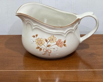 Salsera de cerámica Cordella Collection con estampado floral vintage de 473 ml (16 oz).