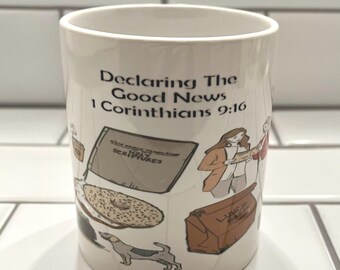 JW 12oz. Ceramic Mug, Service to Jehovah Design