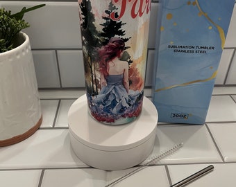 Sunset Mountain Scenery 20oz Sublimation Tumbler