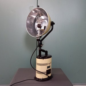 Converted industrial table lamp from Hanau