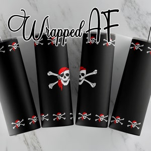 Pirate 20oz Straight Tumbler Sublimation Design PNG