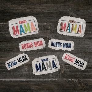 Bonus Mom Hat Patch - Frayed Hat Patches - Cap Patch - Custom Hat Patch - Bonus Mama Patch For Women - Pants Patch - Sew On Patch - Iron On