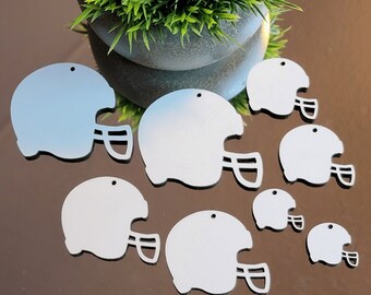 Football Helmet Sublimation Earring Blanks - Wholesale Blanks - Single Sided Unisub - DIY Handmade Jewelry Blanks - Fall Sports Blanks DIY