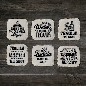 Frayed Hat Patches - Hat Patch - Cap Patch - Drinking Hat Patches - Hat Patch For Women - Pants Patch - Frayed Edge - Tequila Sew On Patches