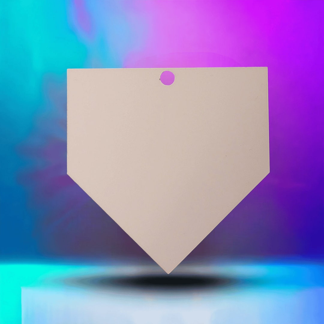 Baseball Blank Baseball Home Plate Ornament Gift Tag Bulk Wholesale