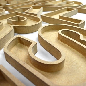 Fillable Letters Fillable Letters 18mm Mdf / Wooden Letters / Nursery Letters / Hollow ...
