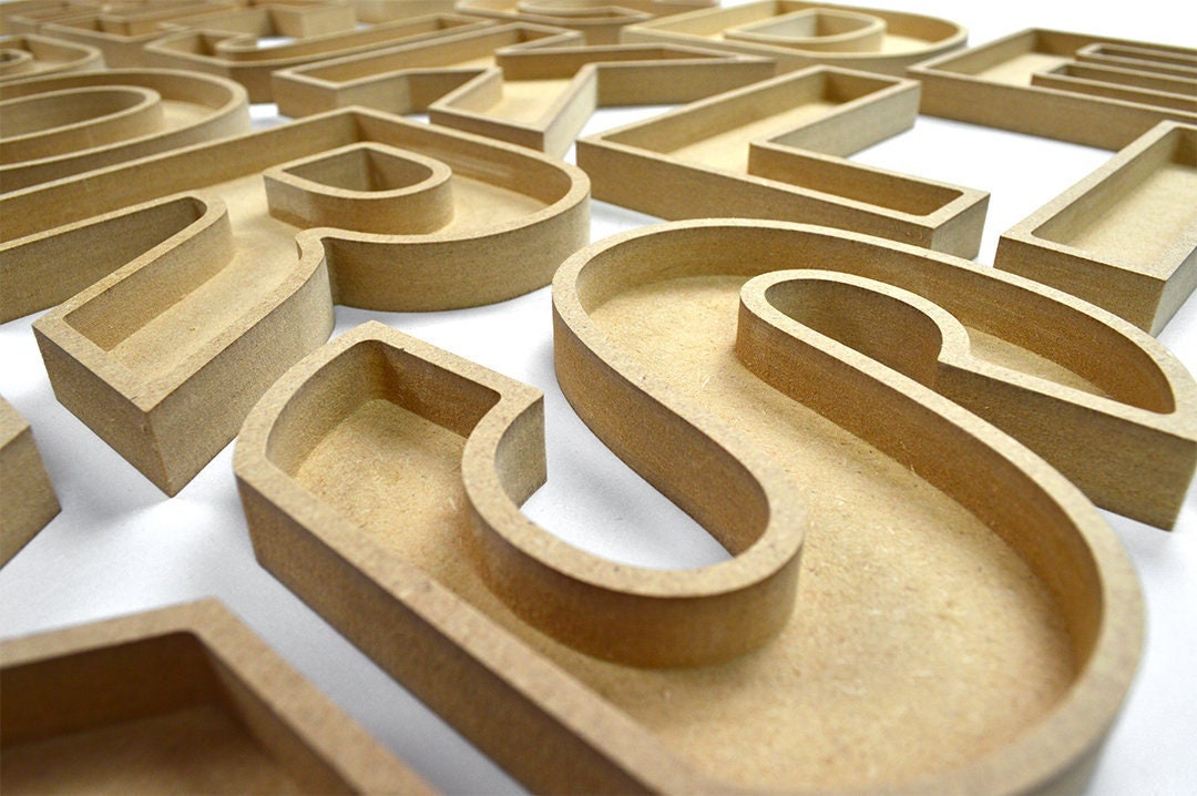 Fillable Letters Fillable Letters 18mm Mdf / Wooden Letters / Nursery Letters / Hollow ...