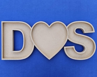 Letters joined with a Heart / Wedding Gift / Valentines / Fillable Letters / Love Letters / Love Heart