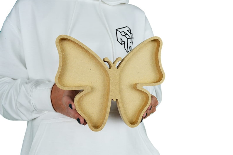 Fillable Butterfly shape / MDF Butterfly / Wooden shapes / Fillable Pom Pom shapes / Fillable sweet shapes / 18mm MDF shapes image 3