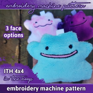 ITH PATTERN 4x4" / 10x10cm ditto plush