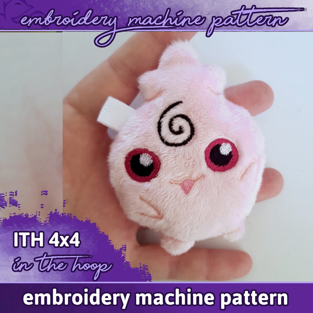 ITH PATTERN 4x4 10 X 10 Cm Igglybuff Fluffuff Plush Etsy