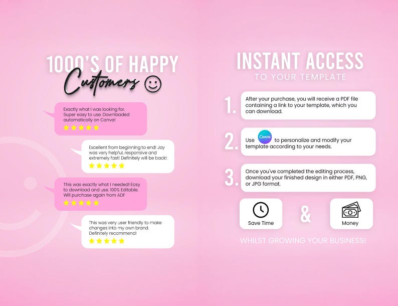 Paquete para negocios de globos: Menú, folletos, contrato y plantilla de sitio web (editable en Canva, descarga digital) imagen 2