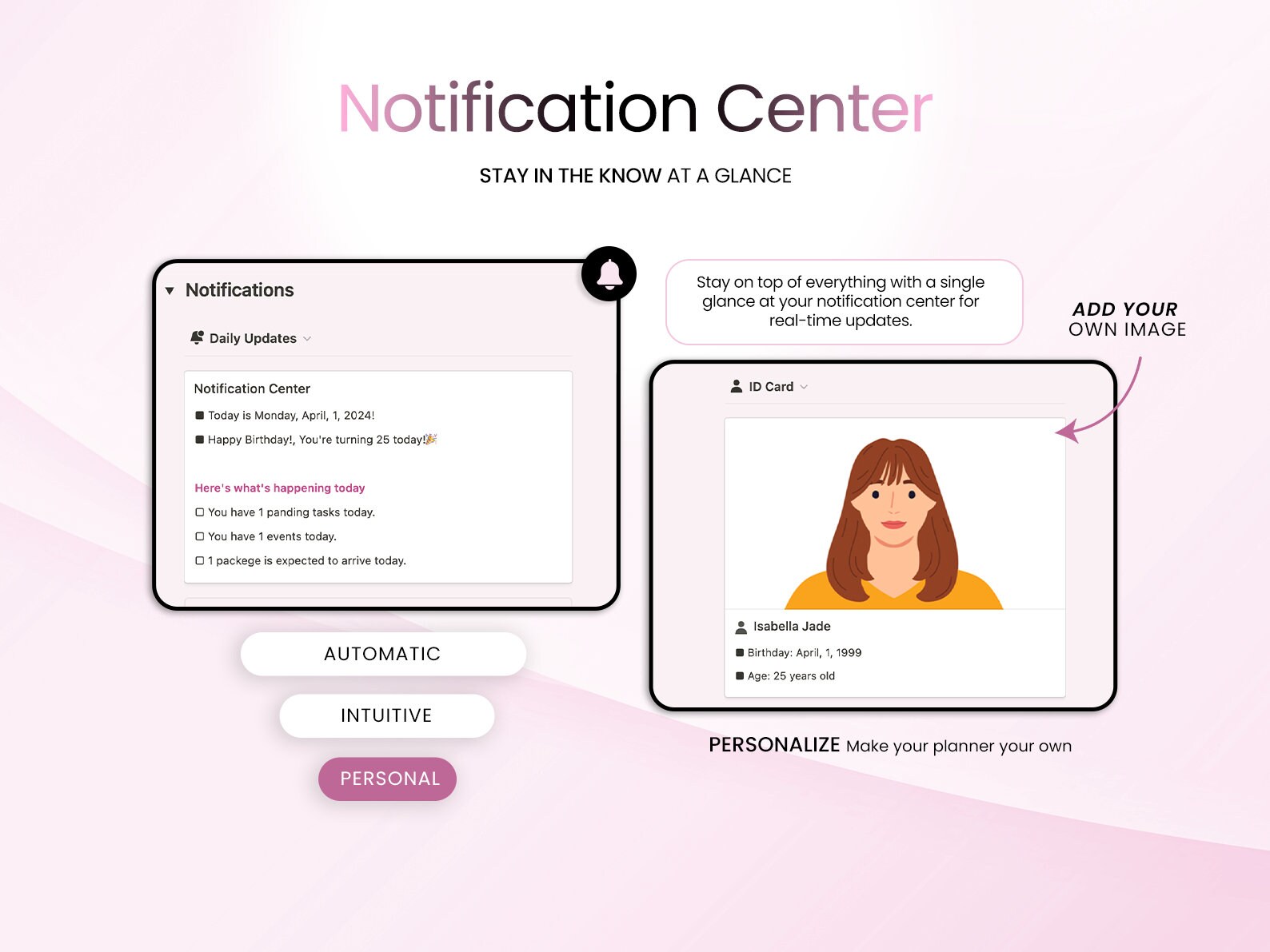 Pink Notion ADHD Life Planner Template: All-in-one Dashboard (digital ...