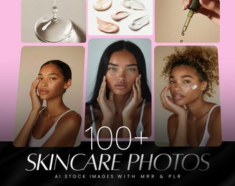 Fotos de cuidados com a pele: modelos de beleza para Instagram (MRR e PLR) (download digital)