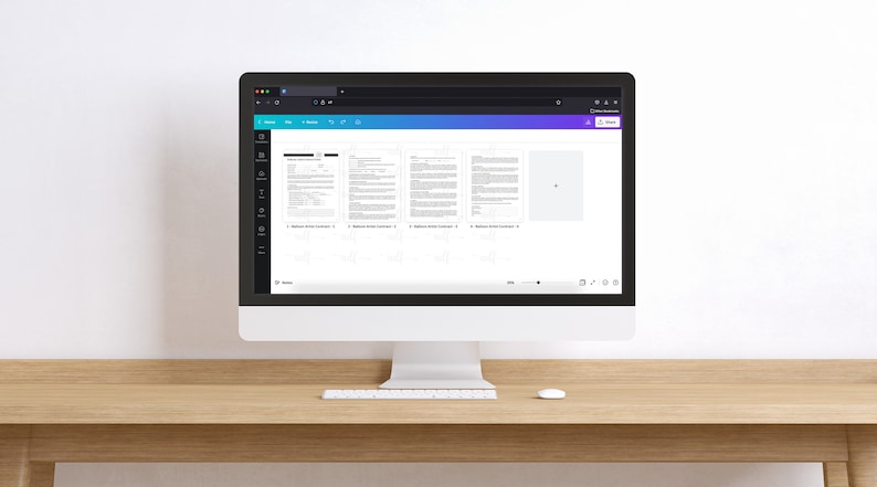 Puede incluir: Una pantalla de ordenador que muestra un documento con el t&iacute;tulo "Contrato de gesti&oacute;n de activos de software". El documento est&aacute; dividido en cuatro secciones, cada una con un n&uacute;mero de p&aacute;gina diferente.