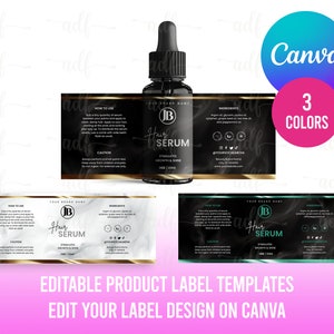 NEW PRODUCT LABEL, Dropper Label, Essential Oil Label, Hair Oil Label, Beauty Product Label, Diy Label Template, Hair Growth Oil
