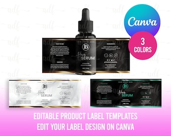NEW PRODUCT LABEL, Dropper Label, Essential Oil Label, Hair Oil Label, Beauty Product Label, Diy Label Template, Hair Growth Oil
