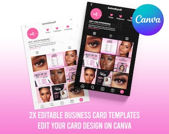 2025 Instagram Business Card, IG Business Card, Lash Tech Business Card, QR code Business Card, Instagram Business Card Template