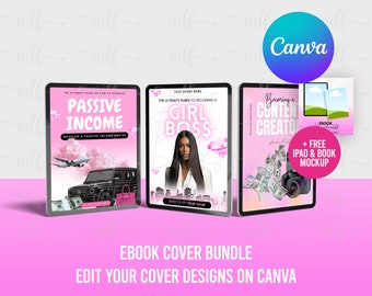 Pacchetto di copertine per ebook: modello Canva per imprenditrici