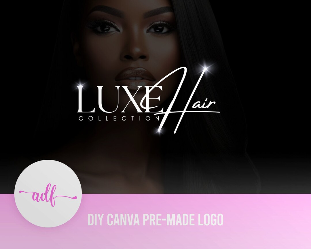 LUXURY Hair Logo, Beauty Logo, Nail Logo, Aesthetics Logo, Lash Logo