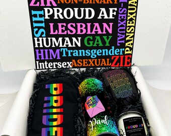 Pride Gift Set, Pride Gift Box, LGBTQ Pride Gift, Pride Parade Set, Inclusive Gifts, Gender Identity Gifts, Queer Empowerment, Rainbow Gift