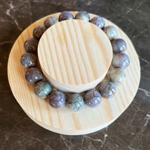 Alashan Agate Bracelet, 100% natural, high quality, stretch bracelet, healing gemstone