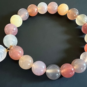 Agate Bracelet | Agate Steamed Bun Charm