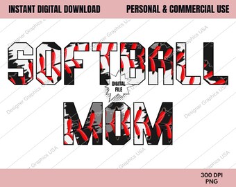 Aquarel softbal moeder png, digitaal softbal, commercieel gebruik, softbalkunst, sublimatieontwerp, digitaal, clipart, afdrukbestand, softbal png