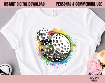 Golf Camo Golf, kommerzielle Nutzung, Golf Art, Sublimationsdesign, digital, Clipart, Druckdatei, Golf digitales Geschenk, Camouflage Farbspritzer Golf